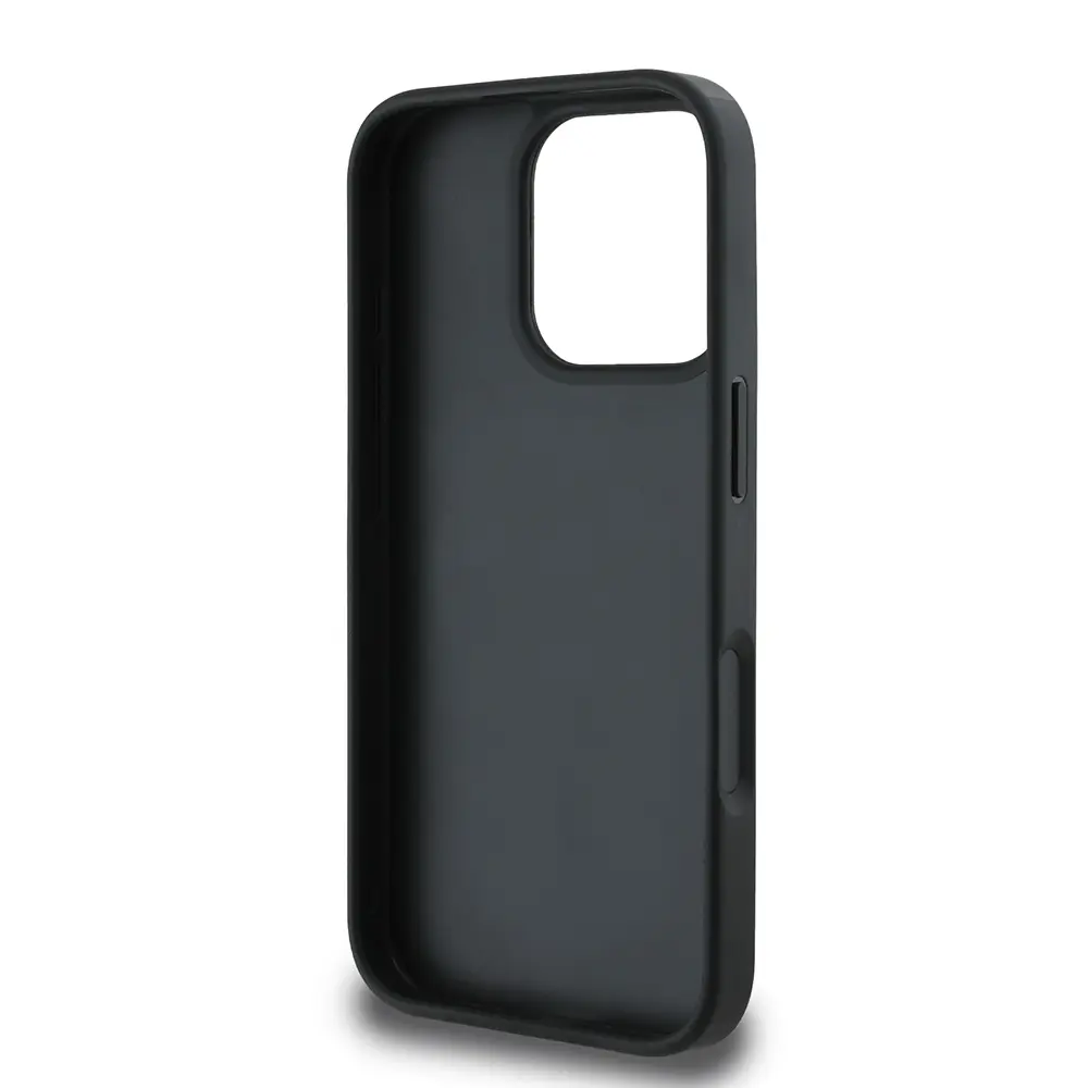 iPhone 16 Pro Max Gül Baskılı Metal Logo Kılıf - Guess Lisanslı