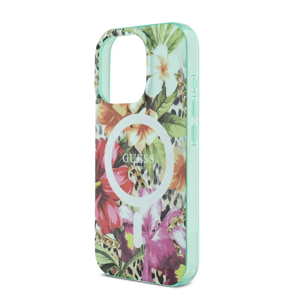 iPhone 16 Pro Max MagSafe Uyumlu Kılıf - Guess Jungle Ring