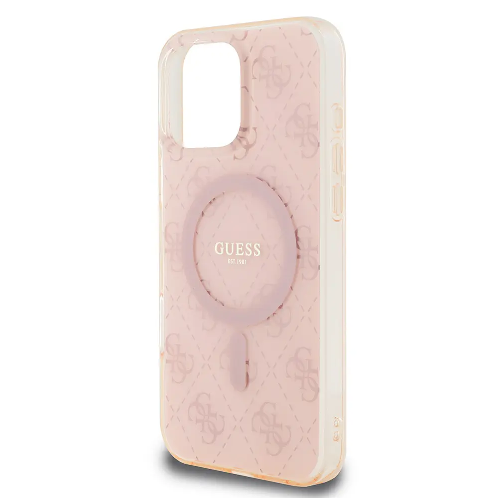 iPhone 16 Pro Max MagSafe Uyumlu Kılıf - Guess 4G Logolu