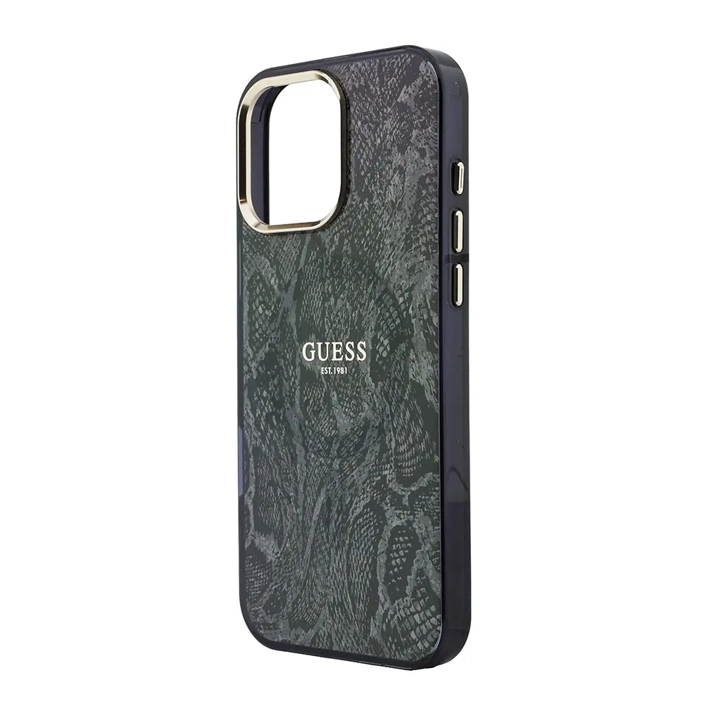 iPhone 16 Pro Max MagSafe Uyumlu Kılıf - Guess Python Desenli