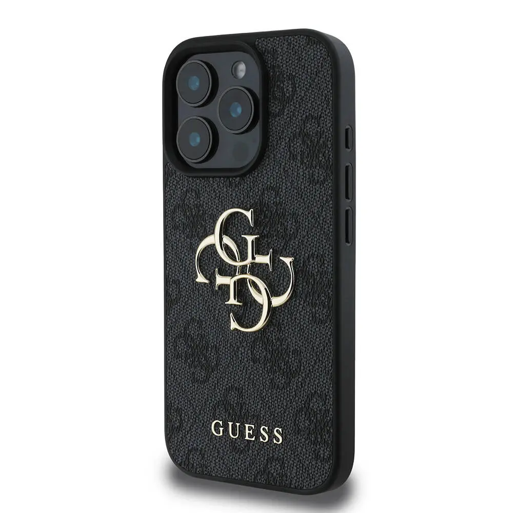 iPhone 16 Pro Max PU Deri Kılıf, 4G Desenli - Guess