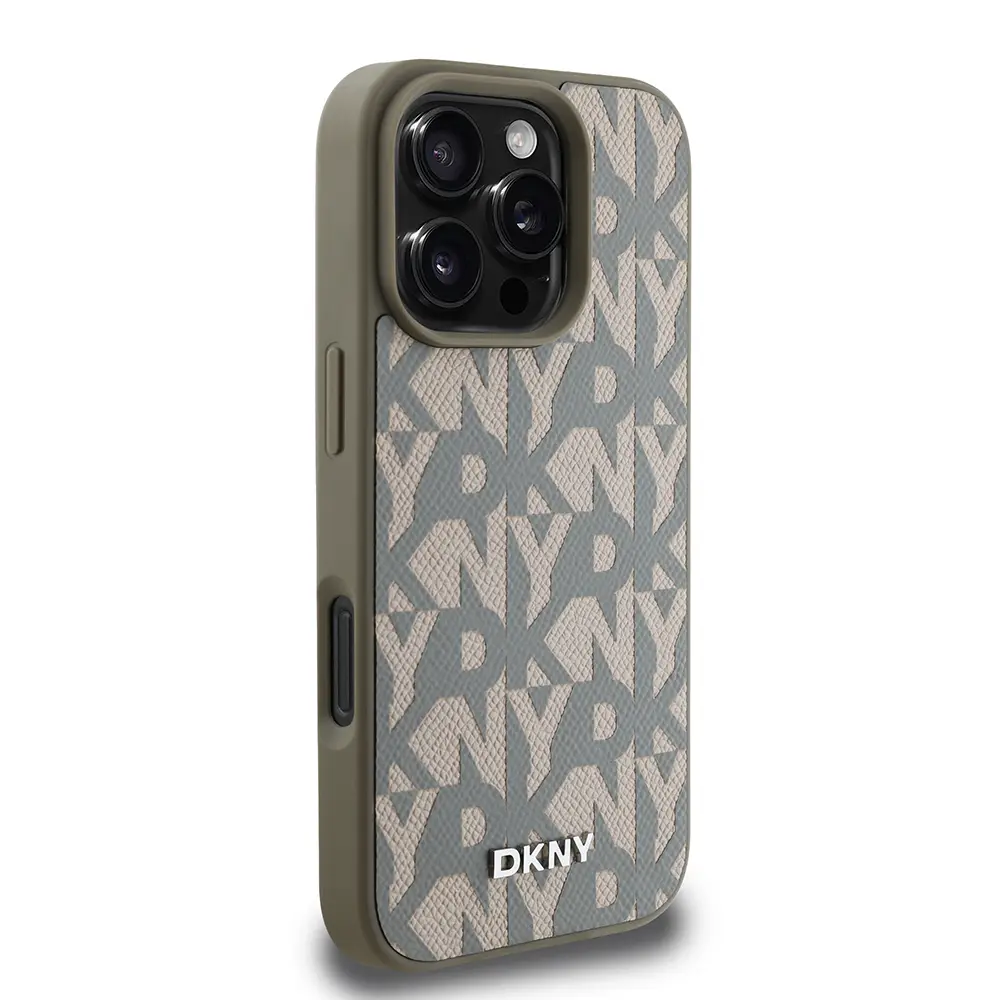 iPhone 16 Pro Max MagSafe Uyumlu Kılıf - DKNY Grid Pattern