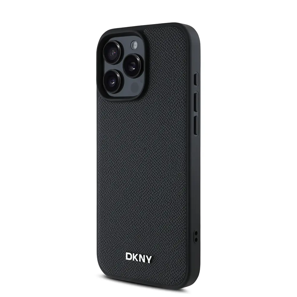 iPhone 16 Pro Max MagSafe Uyumlu PU Deri Kılıf - DKNY Lisanslı
