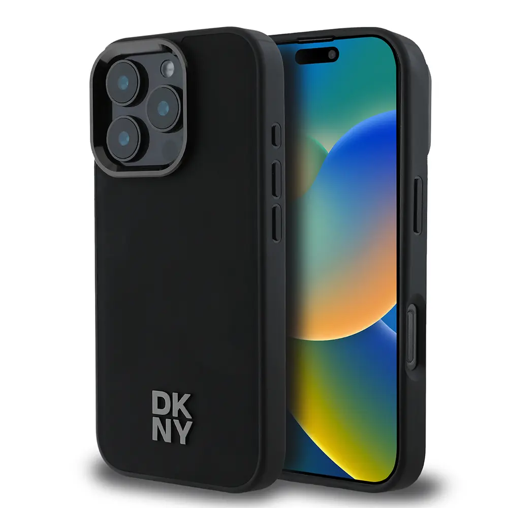 iPhone 16 Pro Max MagSafe Uyumlu PU Deri Kılıf - DKNY Lisanslı
