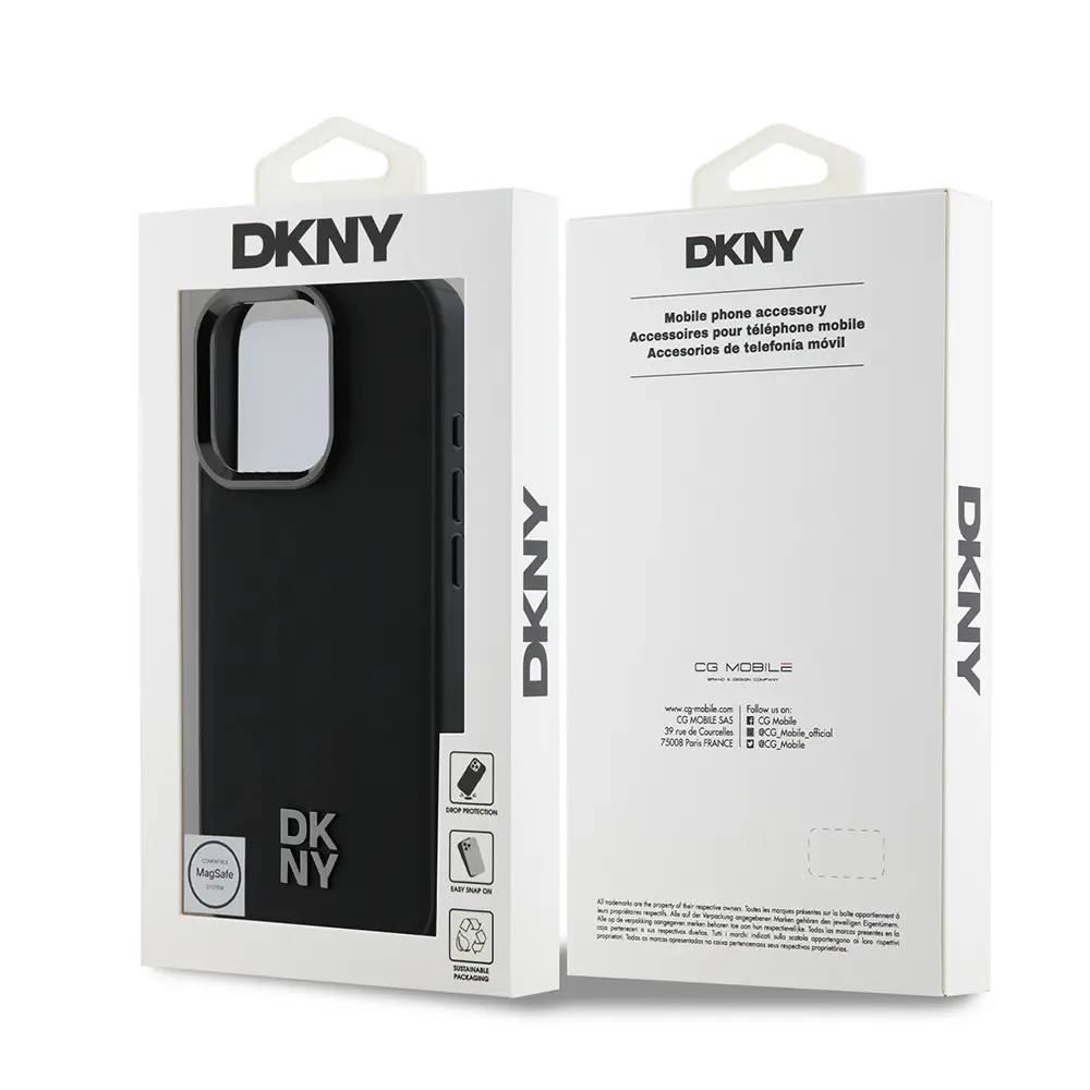 iPhone 16 Pro Max MagSafe Uyumlu PU Deri Kılıf - DKNY Lisanslı