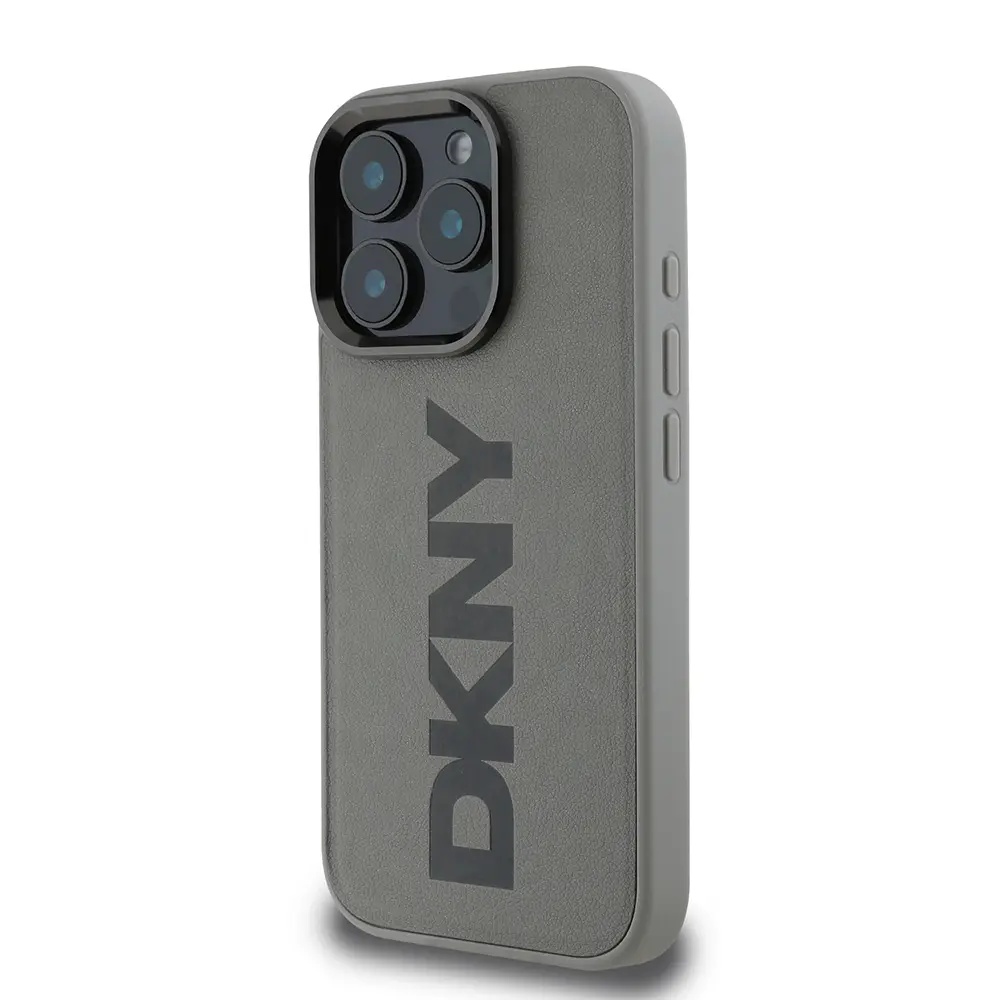 iPhone 16 Pro Max MagSafe Uyumlu PU Deri Kılıf - DKNY Plain