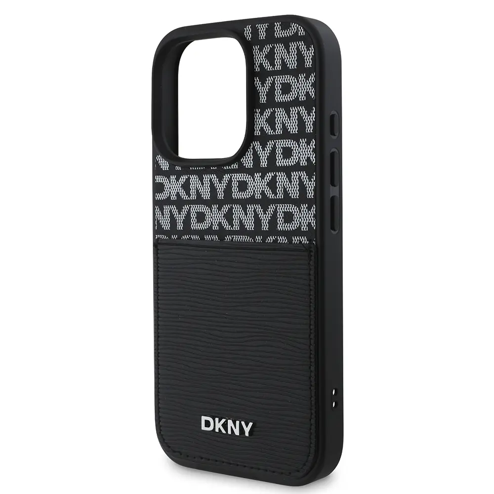 iPhone 16 Pro Max Kartlıklı Kılıf - DKNY Lisanslı Repeat Texture