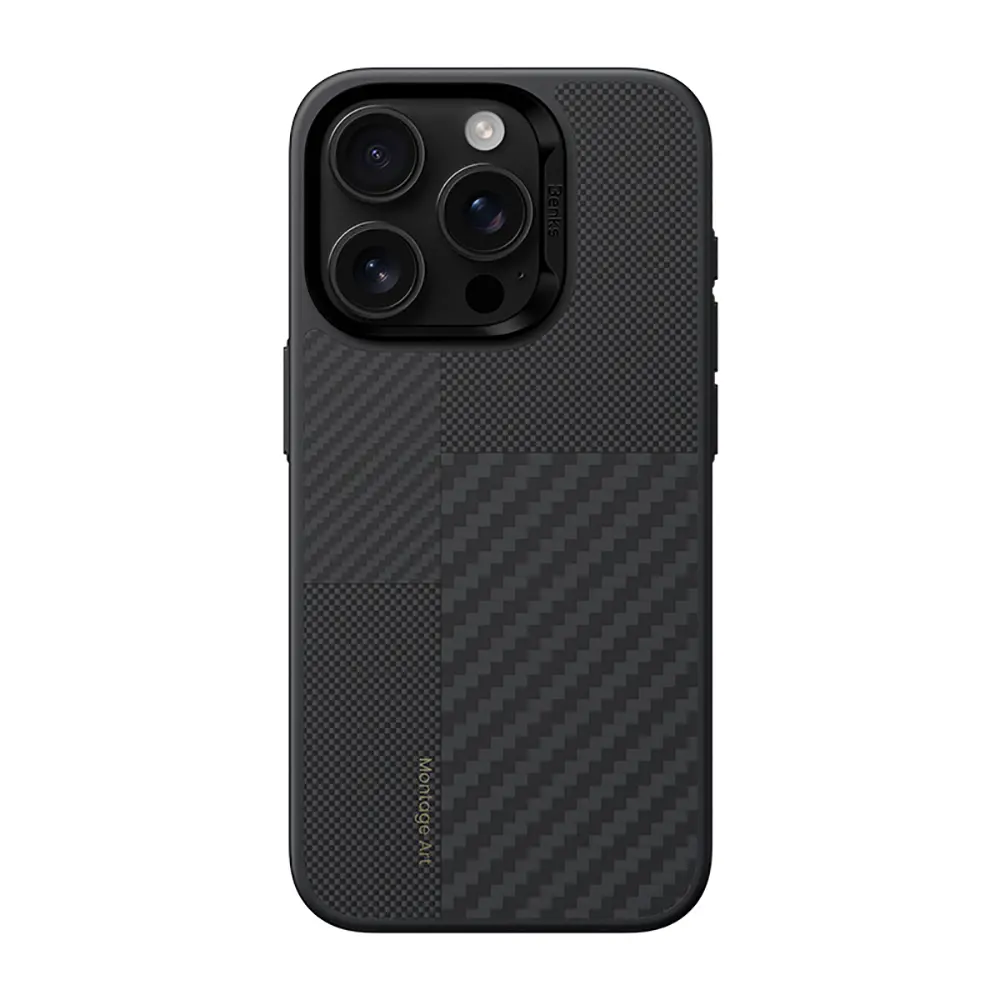 iPhone 16 Pro Max MagSafe Uyumlu Kevlar Kılıf - Benks Hybrid ArmorPro Montage