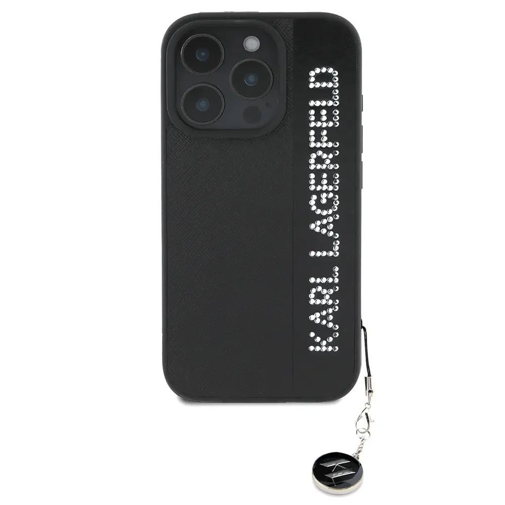 iPhone 16 Pro Max Taşlı Saffiano Kılıf - Karl Lagerfeld KL