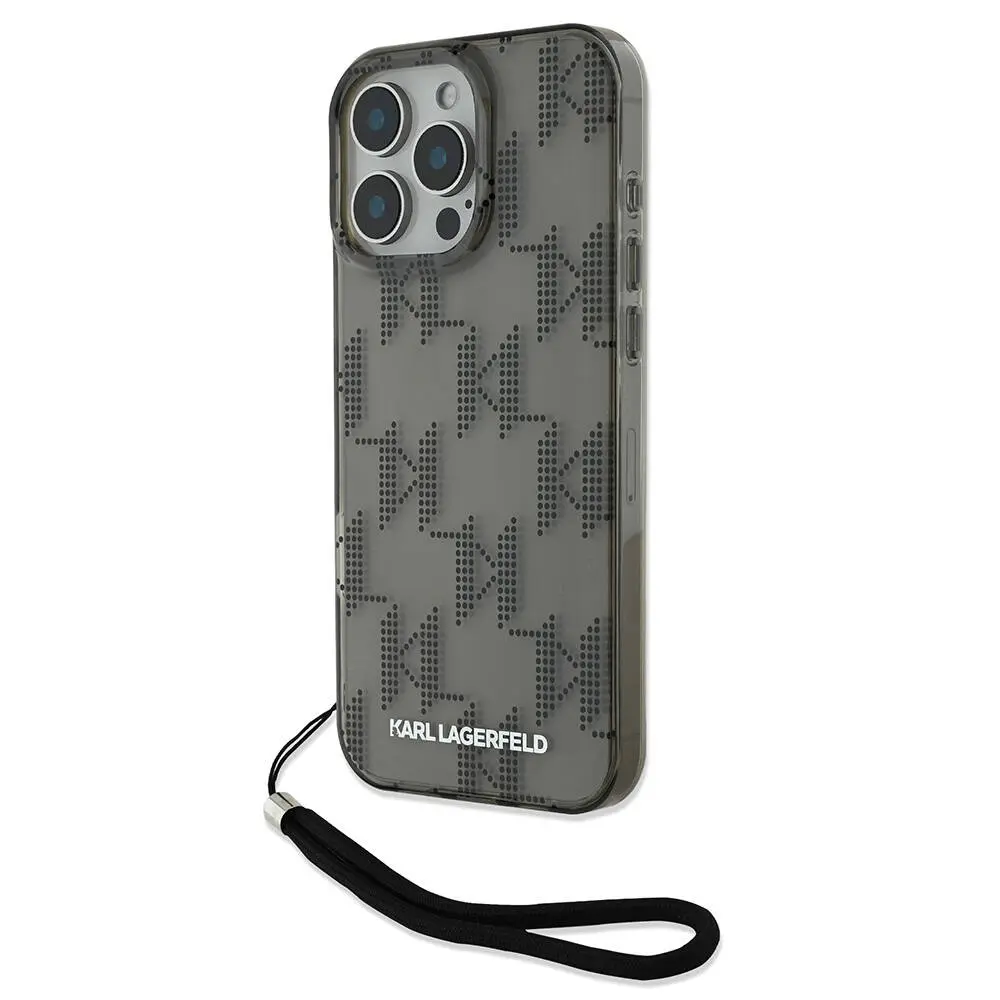 iPhone 16 Pro Max Saydam Kılıf, Bilek Askı İpli - Karl Lagerfeld