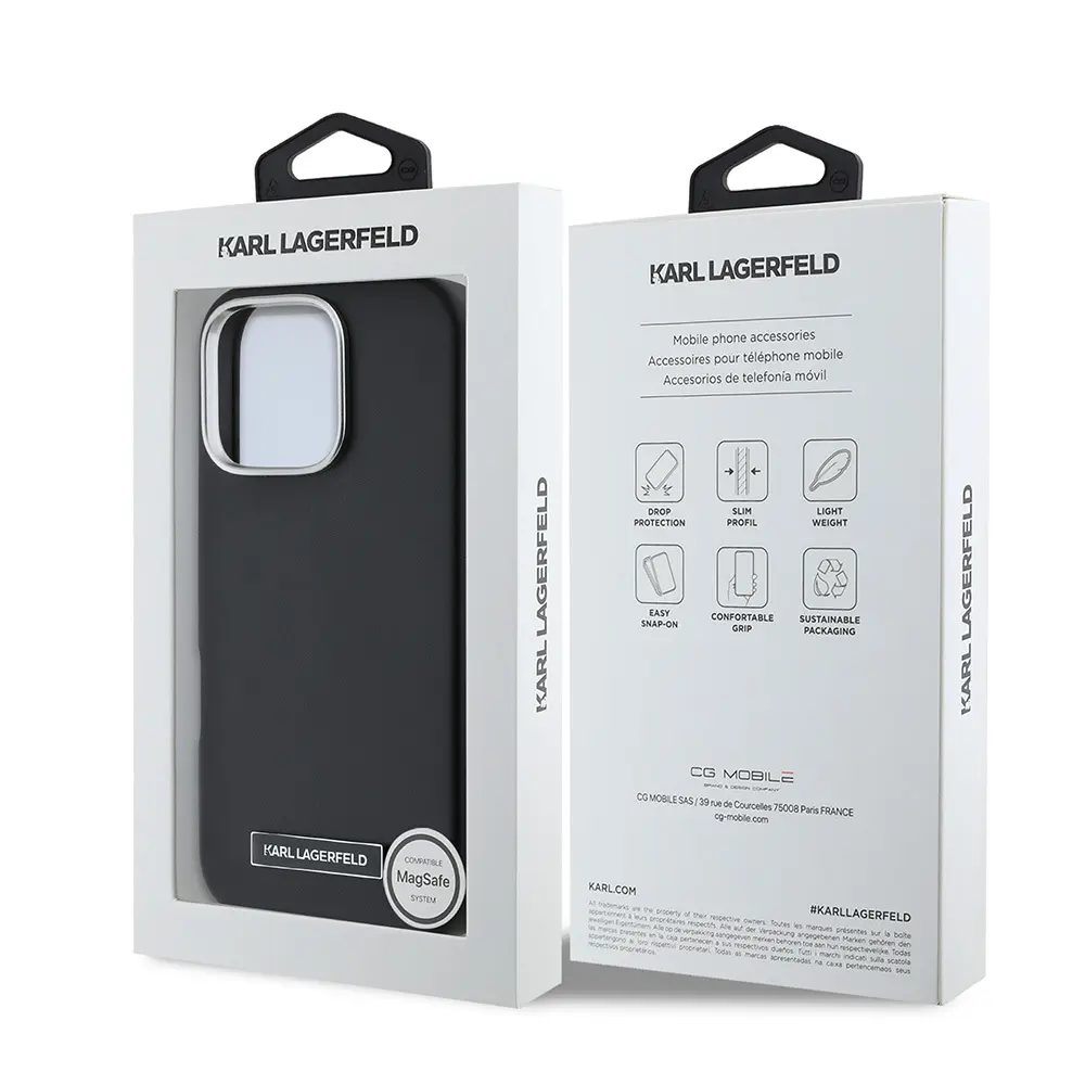 iPhone 16 Pro Max MagSafe Uyumlu PU Deri Kılıf - Karl Lagerfeld