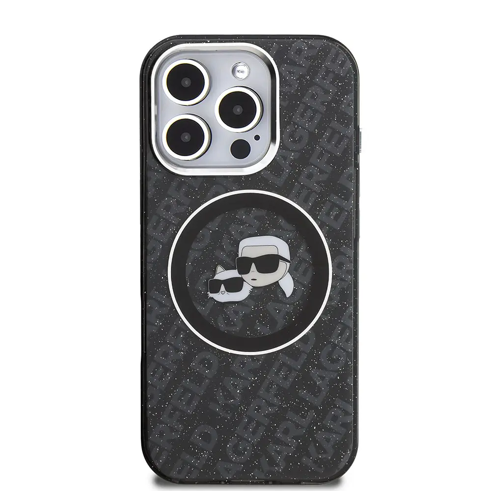 iPhone 16 Pro Max Simli Kılıf - Karl Lagerfeld Karl & Choupette Heads