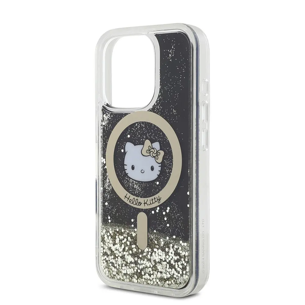 iPhone 16 Pro Max MagSafe Uyumlu Hello Kitty Lisanslı Kılıf - Altın Ateşi