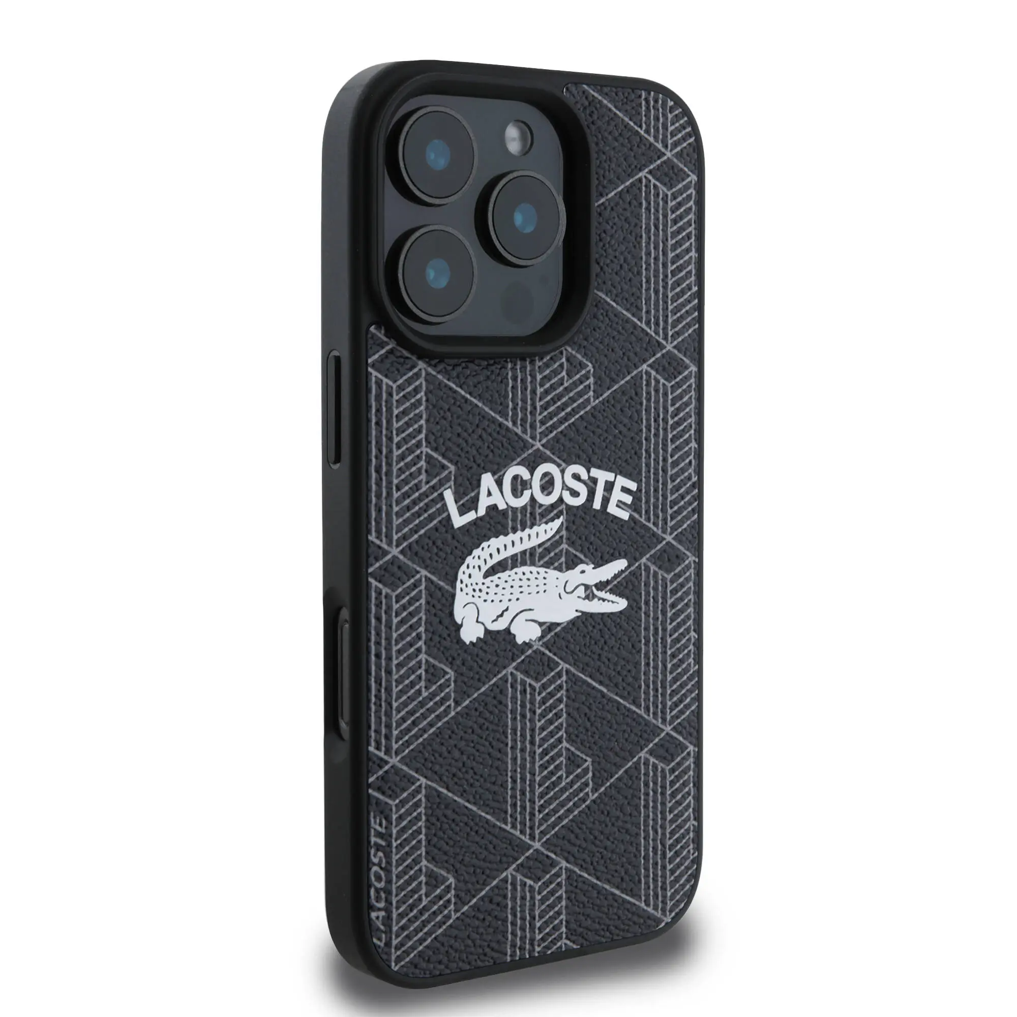 iPhone 16 Pro Max MagSafe Uyumlu Kılıf - Lacoste Mono Vintage Logo
