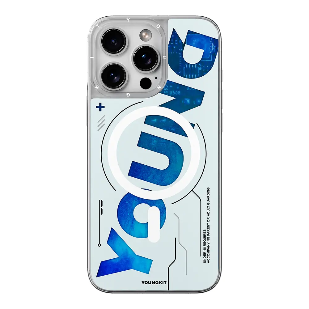 iPhone 16 Pro Max MagSafe Uyumlu Çift Katmanlı Kılıf - Youngkit Future Streamer