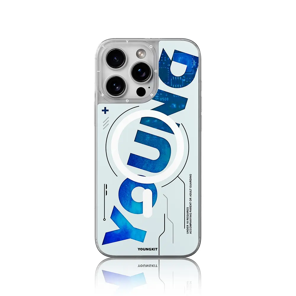 iPhone 16 Pro Max MagSafe Uyumlu Çift Katmanlı Kılıf - Youngkit Future Streamer
