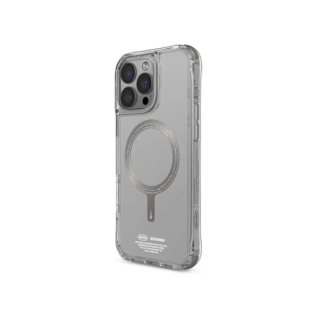 iPhone 16 Pro Max MagSafe Uyumlu Şeffaf Kılıf - Skinarma Saido Prime