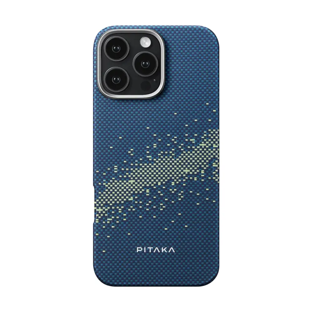 iPhone 16 Pro Max MagSafe Uyumlu Aramid Fiber Kılıf - Pitaka Tactile Woven Starpeak