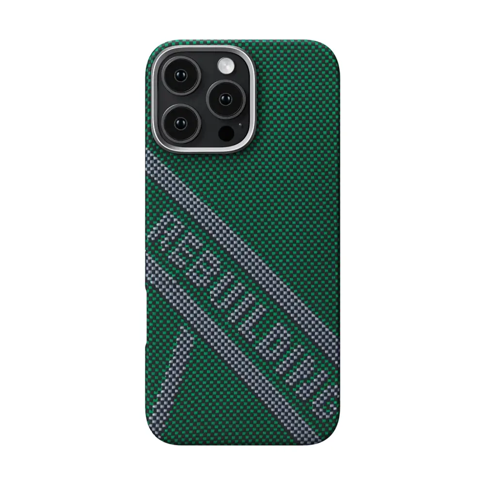 iPhone 16 Pro Max MagSafe Uyumlu Aramid Fiber Kılıf - Pitaka Tactile Woven Rebuilding