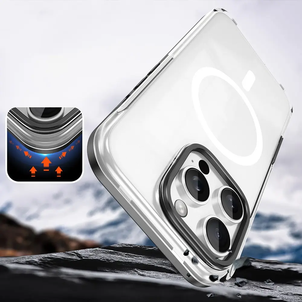 iPhone 16 Pro Max MagSafe Uyumlu Çıkarılabilir Arka Yüzeyli Kılıf - Zore Polar