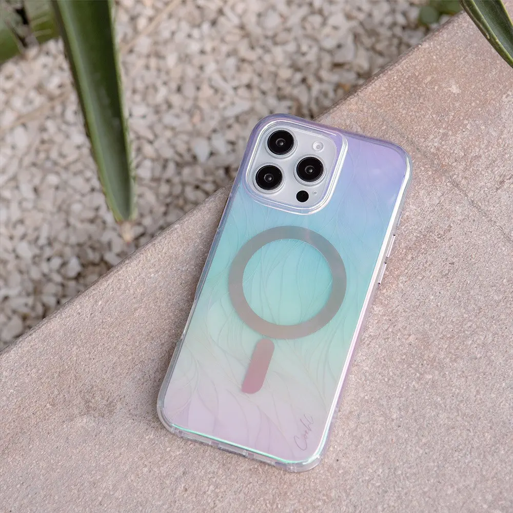 iPhone 16 Pro Max MagSafe Uyumlu Holografik Şeffaf Kılıf - Coehl Willow