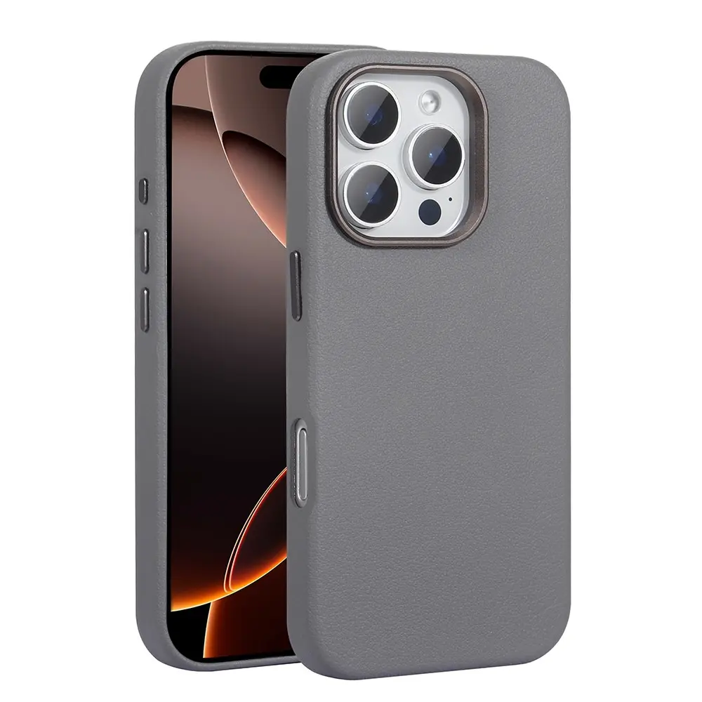 iPhone 16 Pro Max MagSafe Uyumlu PU Deri Kılıf - Zore Adora