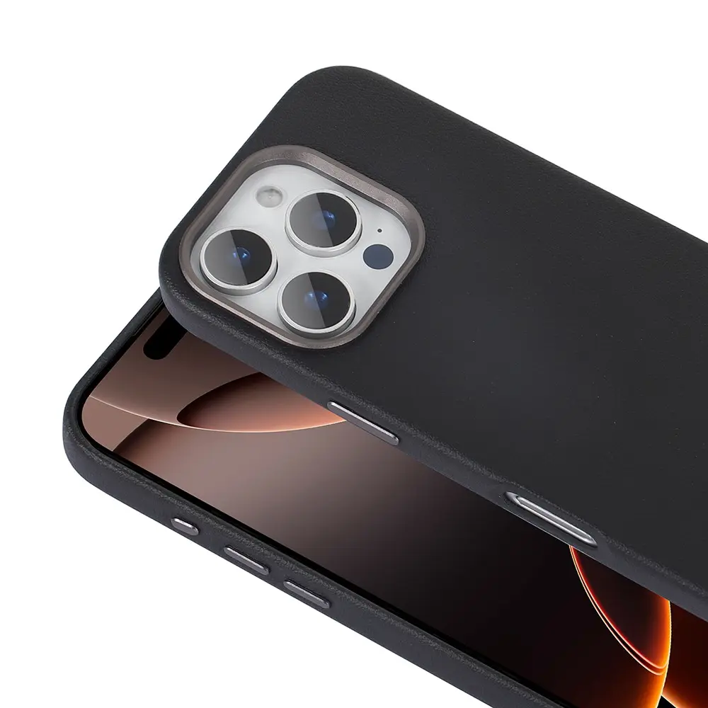 iPhone 16 Pro Max MagSafe Uyumlu PU Deri Kılıf - Zore Adora