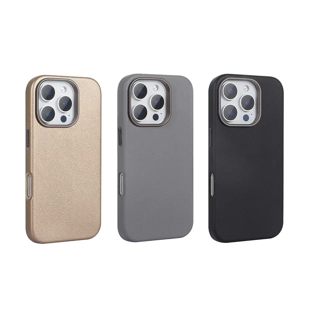 iPhone 16 Pro Max MagSafe Uyumlu PU Deri Kılıf - Zore Adora