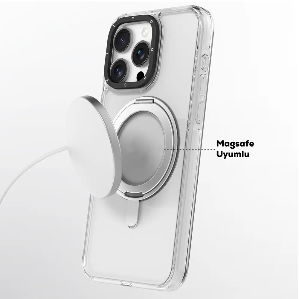 iPhone 16 Pro Max MagSafe Uyumlu Şeffaf Kılıf - Youngkit Pivot