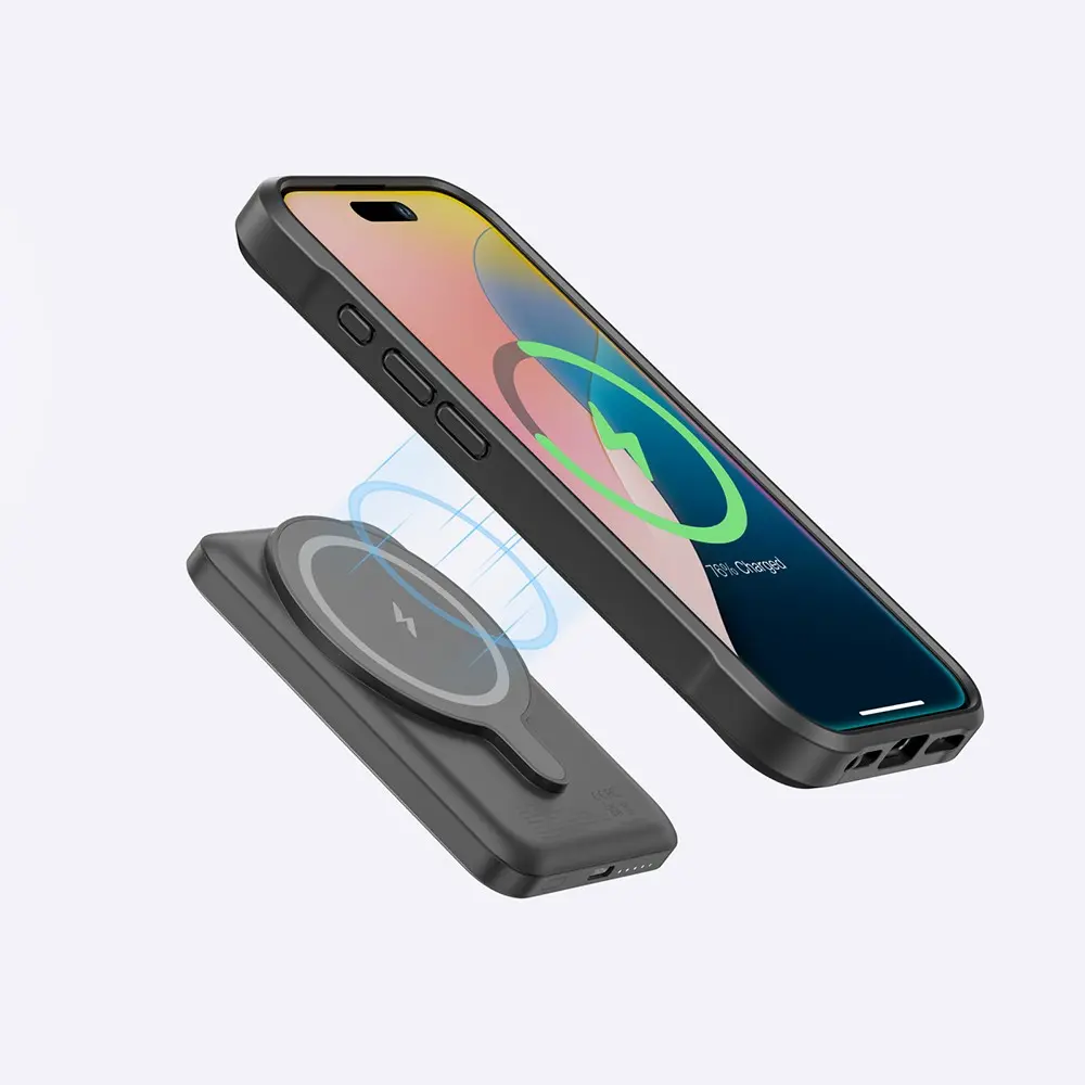 iPhone 16 Pro Max MagSafe Uyumlu Standlı Kartlıklı Kılıf - Amazingthing Glamour Luxe