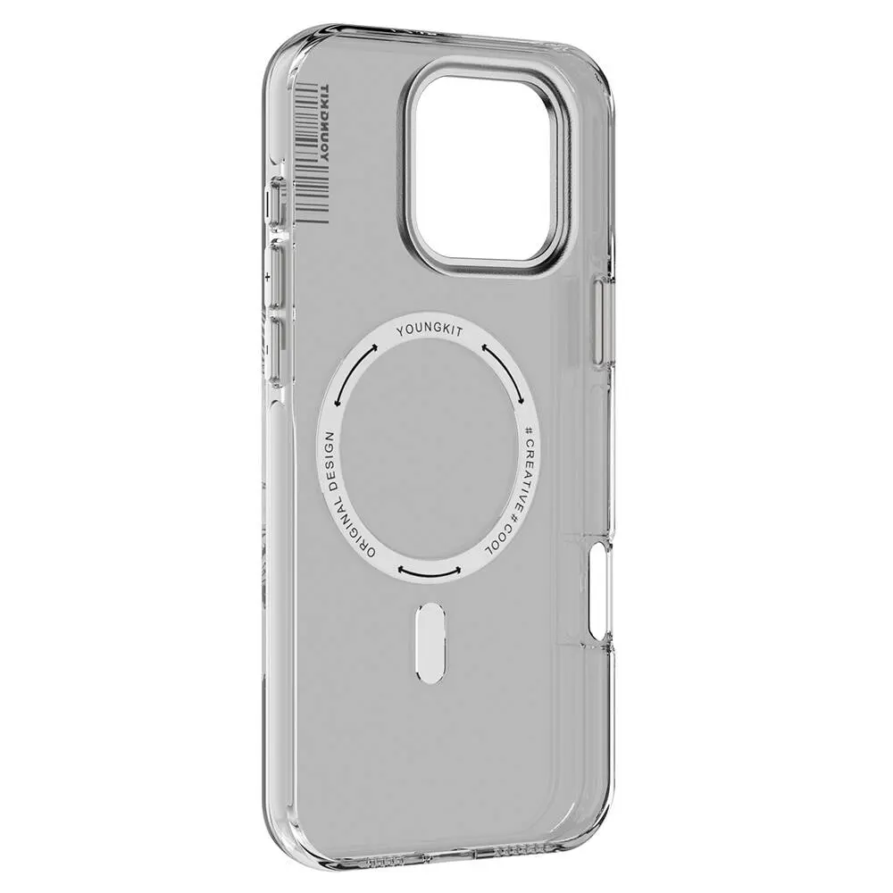 iPhone 16 Pro Max MagSafe Uyumlu Şeffaf Kılıf - Youngkit Crystal Shield