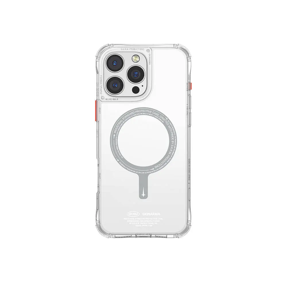 iPhone 16 Pro Max MagSafe Uyumlu Şeffaf Kılıf - Skinarma Saido