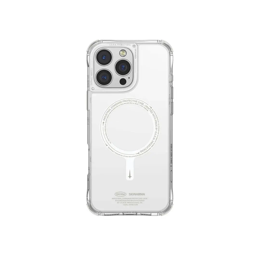 iPhone 16 Pro Max MagSafe Uyumlu Şeffaf Kılıf - Skinarma Saido Nightglow