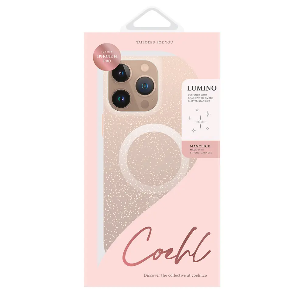iPhone 16 Pro Max MagSafe Uyumlu Simli Kılıf, Askı İpli - Coehl Lumino