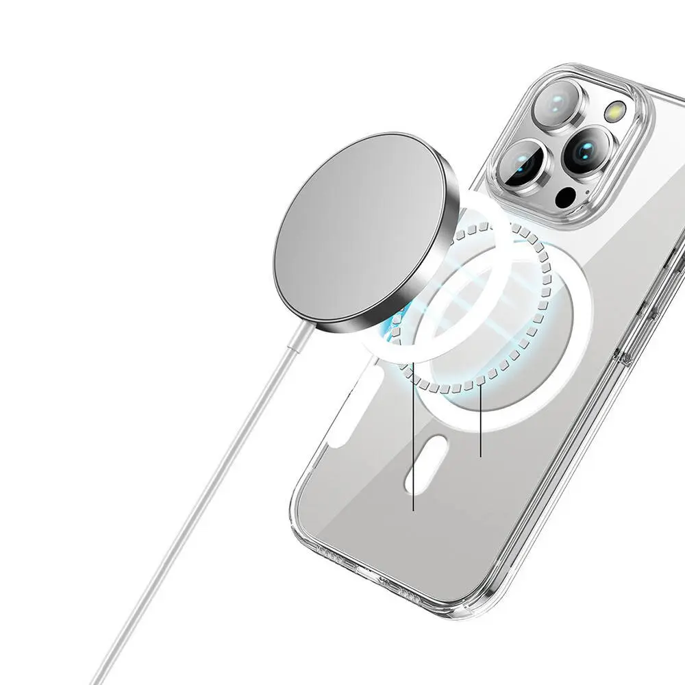 iPhone 16 Pro Max MagSafe Uyumlu Şeffaf Sert PC Kılıf - Wlons Pita