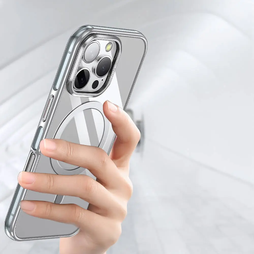 iPhone 16 Pro Max MagSafe Uyumlu Standlı Şeffaf Kılıf - Wlons Efsane
