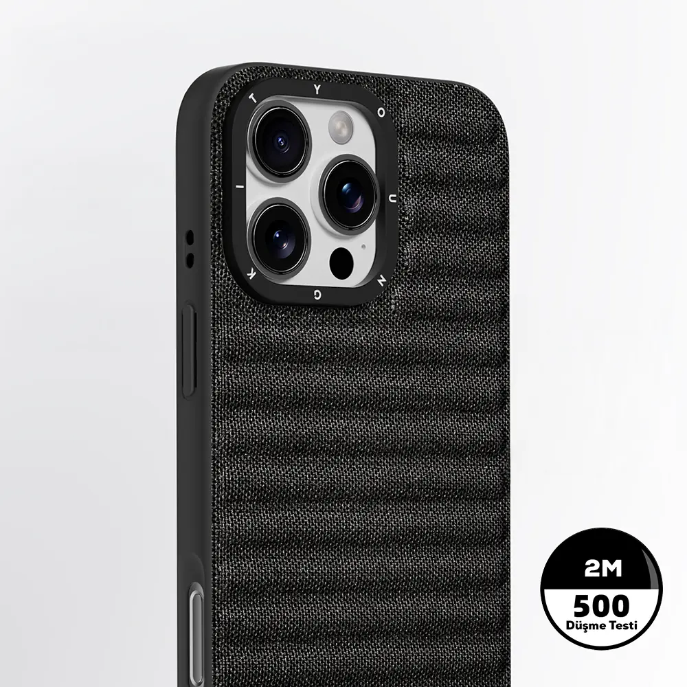 iPhone 16 Pro Max MagSafe Uyumlu Kumaş Kılıf - Youngkit Canvas