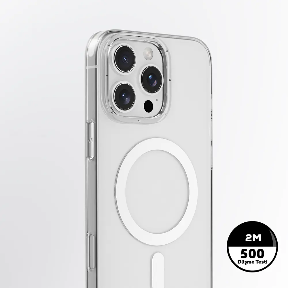 iPhone 16 Pro Max MagSafe Uyumlu Şeffaf Kılıf - Youngkit Ice