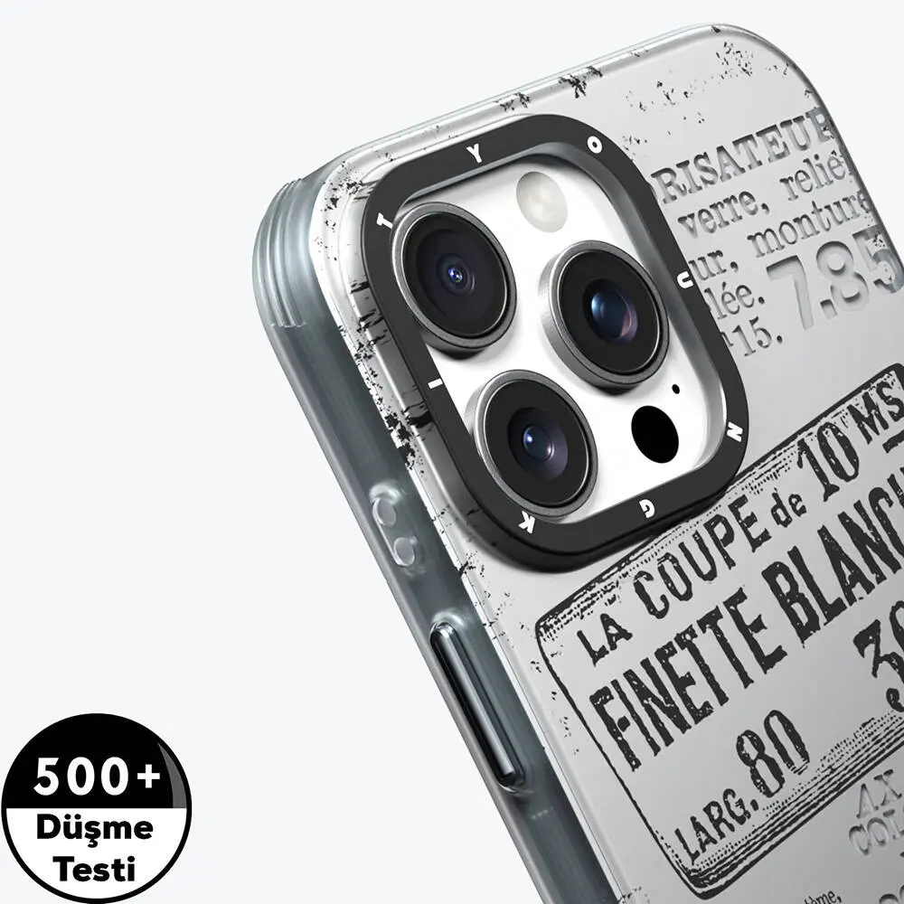 iPhone 16 Pro Max MagSafe Uyumlu Retro Desenli Kılıf - Youngkit Literary