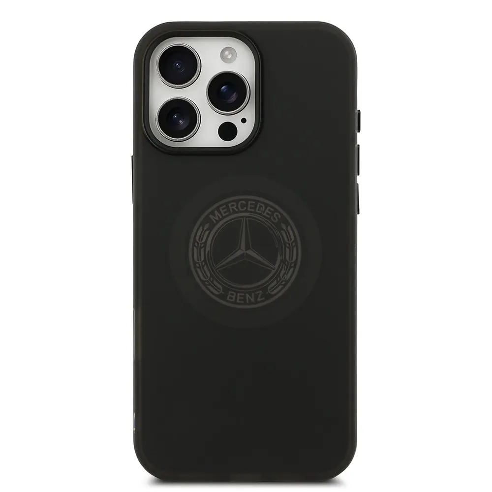 iPhone 16 Pro Max MagSafe Uyumlu Buzlu PC Kılıf - Mercedes Benz Nostaljik Yıldız