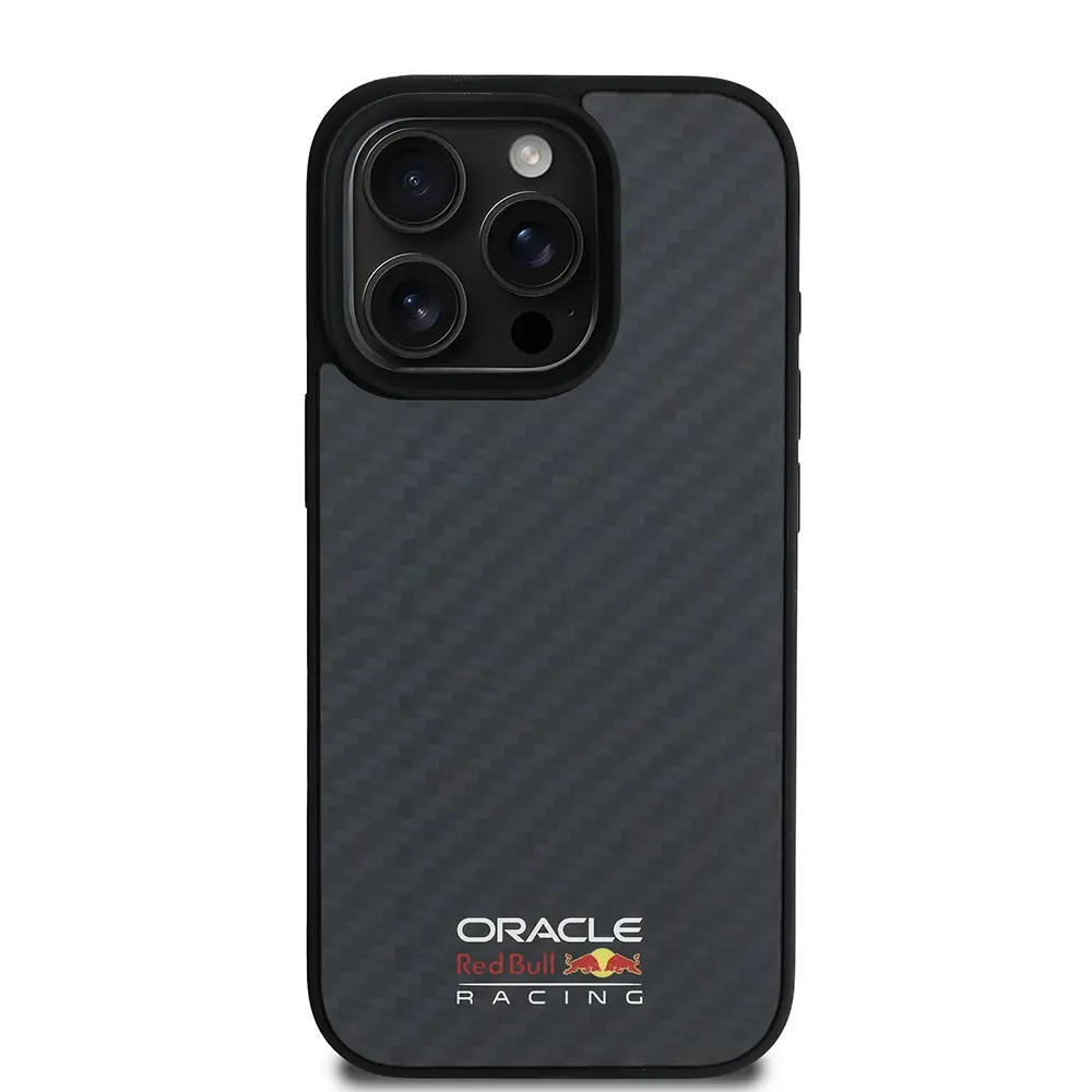 iPhone 16 Pro Max MagSafe Uyumlu Karbon Fiber Tasarımlı Kılıf - RedBull