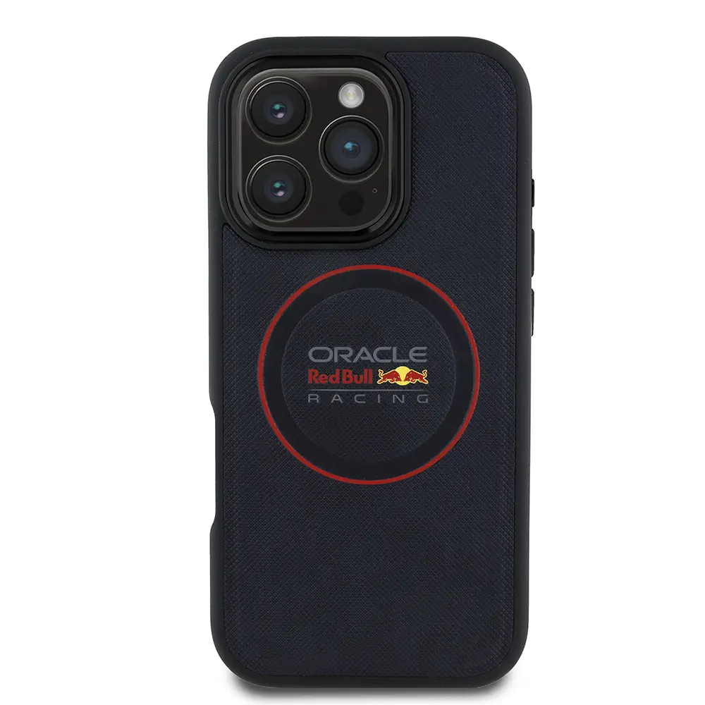iPhone 16 Pro Max MagSafe Uyumlu PU Deri Kılıf - Red Bull Lisanslı