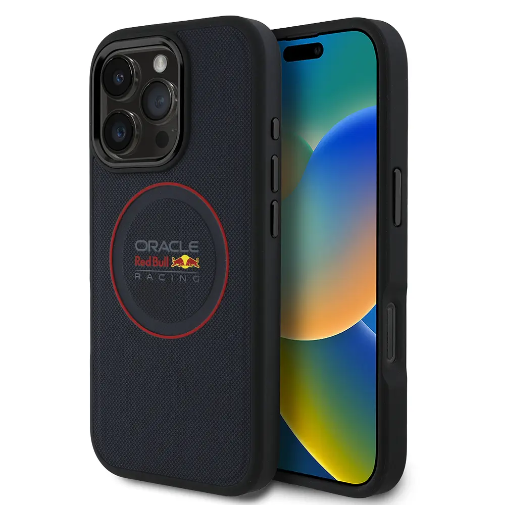 iPhone 16 Pro Max MagSafe Uyumlu PU Deri Kılıf - Red Bull Lisanslı