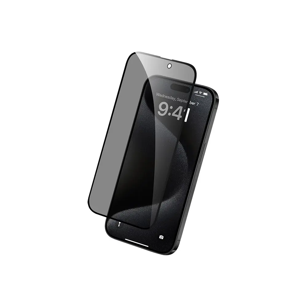 iPhone 16 Pro Max Hayalet Gizlilik Temperli Cam Ekran Koruyucu - Raptic