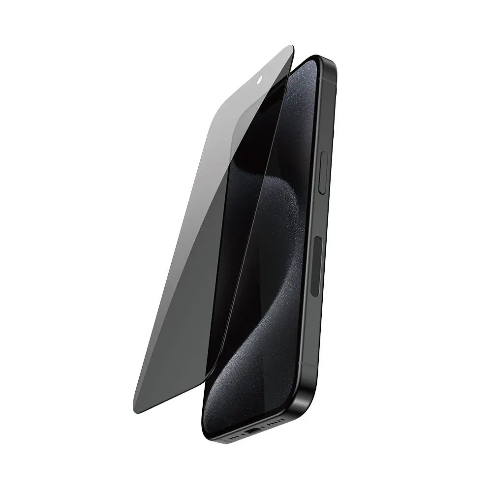 iPhone 16 Pro Max Hayalet Gizlilik Temperli Cam Ekran Koruyucu - Raptic