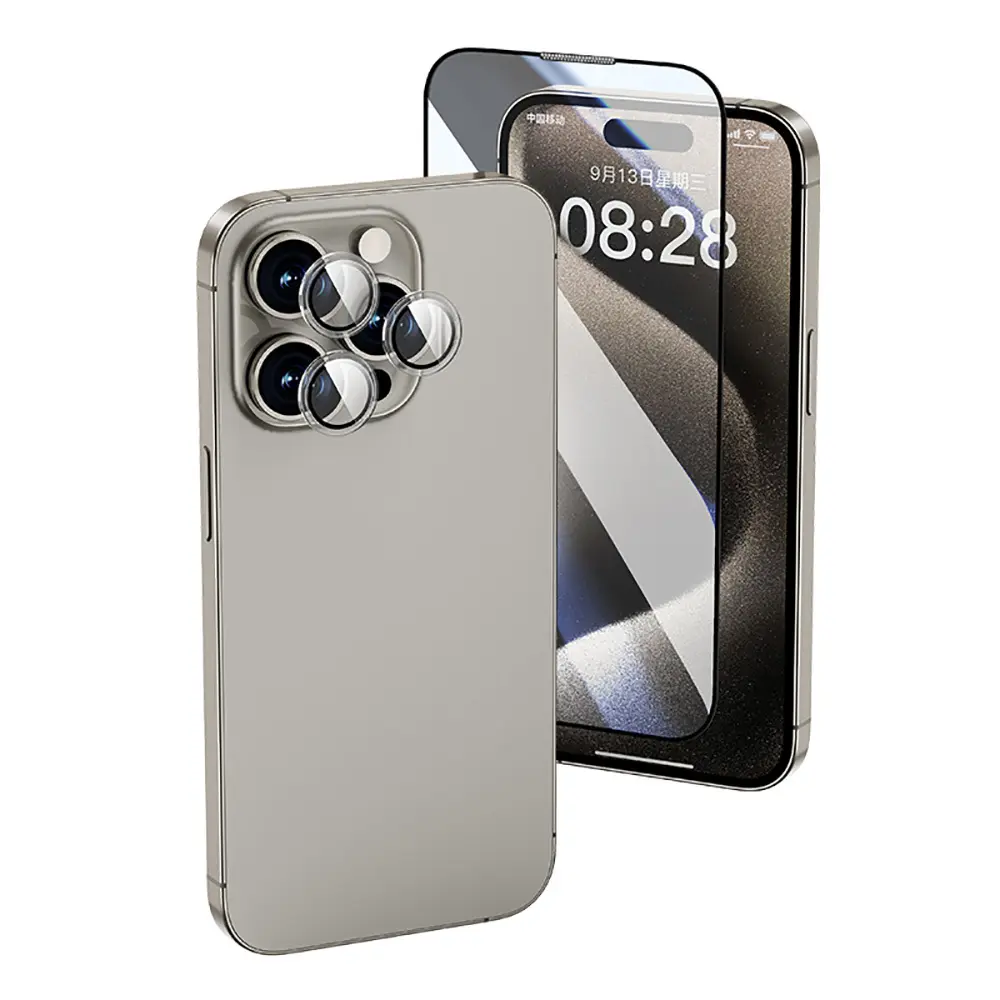 iPhone 16 Pro Max Ekran ve Kamera Lens Koruyucu Set - Wiwu Wi-IP002