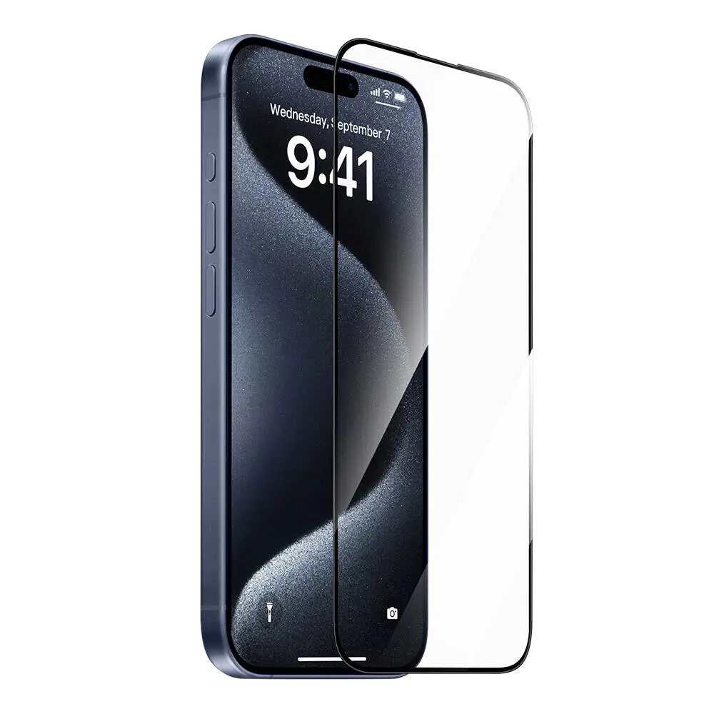 iPhone 16 Temperli Cam Ekran Koruyucu, Safir Kaplamalı - Wiwu GT-017