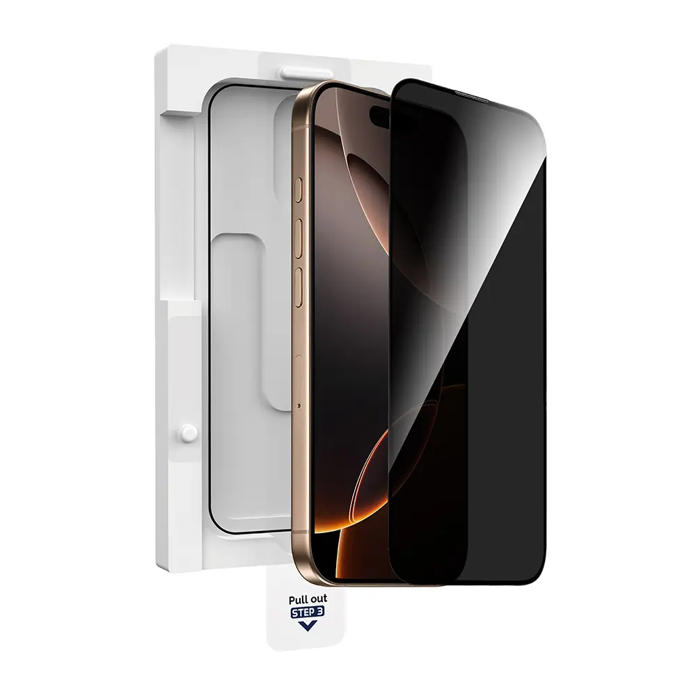 iPhone 16 Wiwu GT-021 Titan Guard Şok Emici Privacy Ekran Koruyucu Film