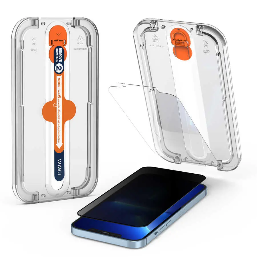 iPhone 16e iPrivacy Temperli Ekran Koruyucu - Wiwu Easy Install