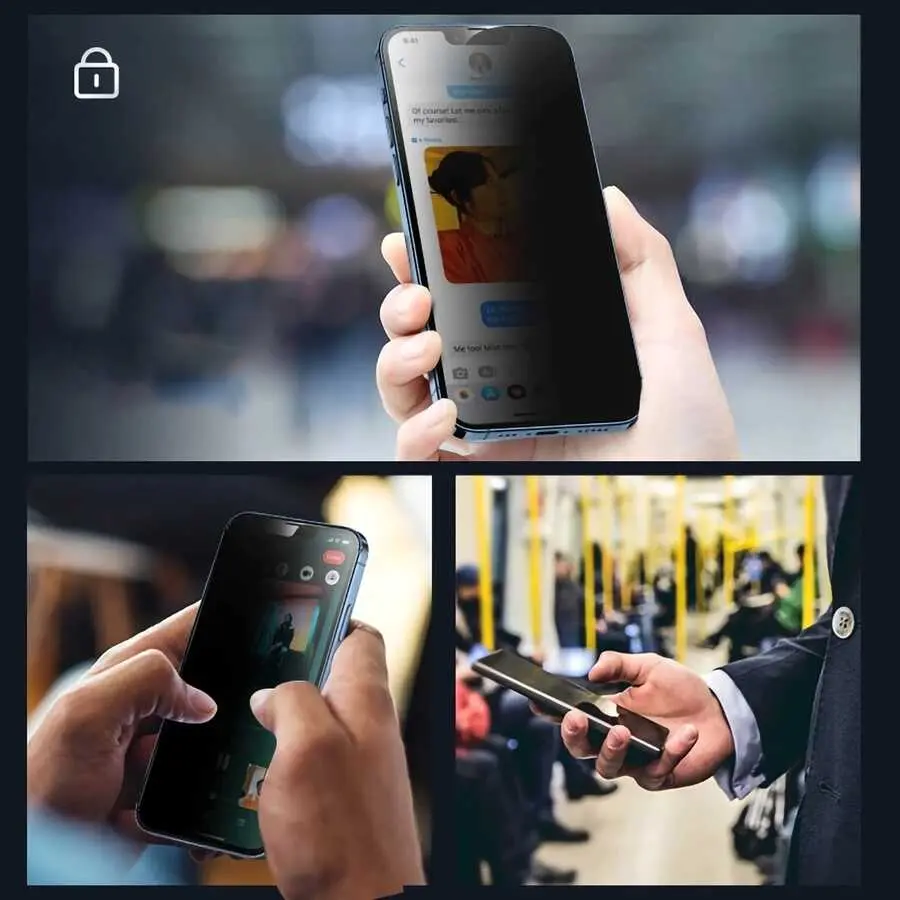 iPhone 16e 5D Privacy Cam Ekran Koruyucu - Davin